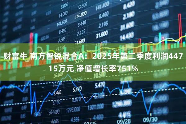 财富牛 南方智锐混合A：2025年第二季度利润44715万元 净值增长率751%
