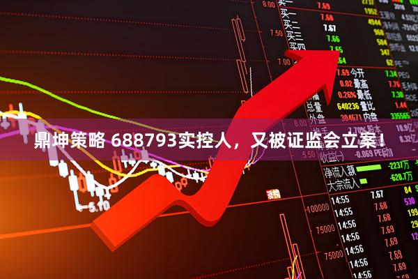 鼎坤策略 688793实控人，又被证监会立案！