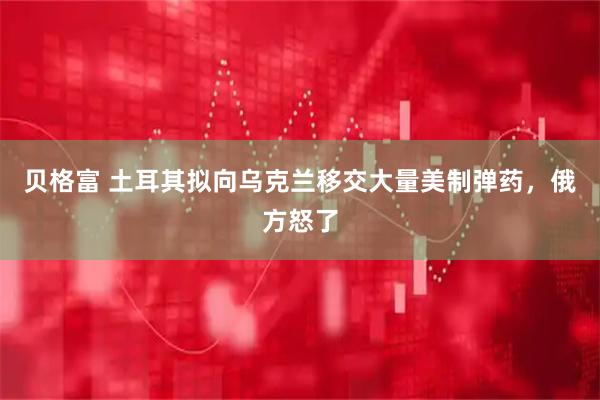 贝格富 土耳其拟向乌克兰移交大量美制弹药，俄方怒了